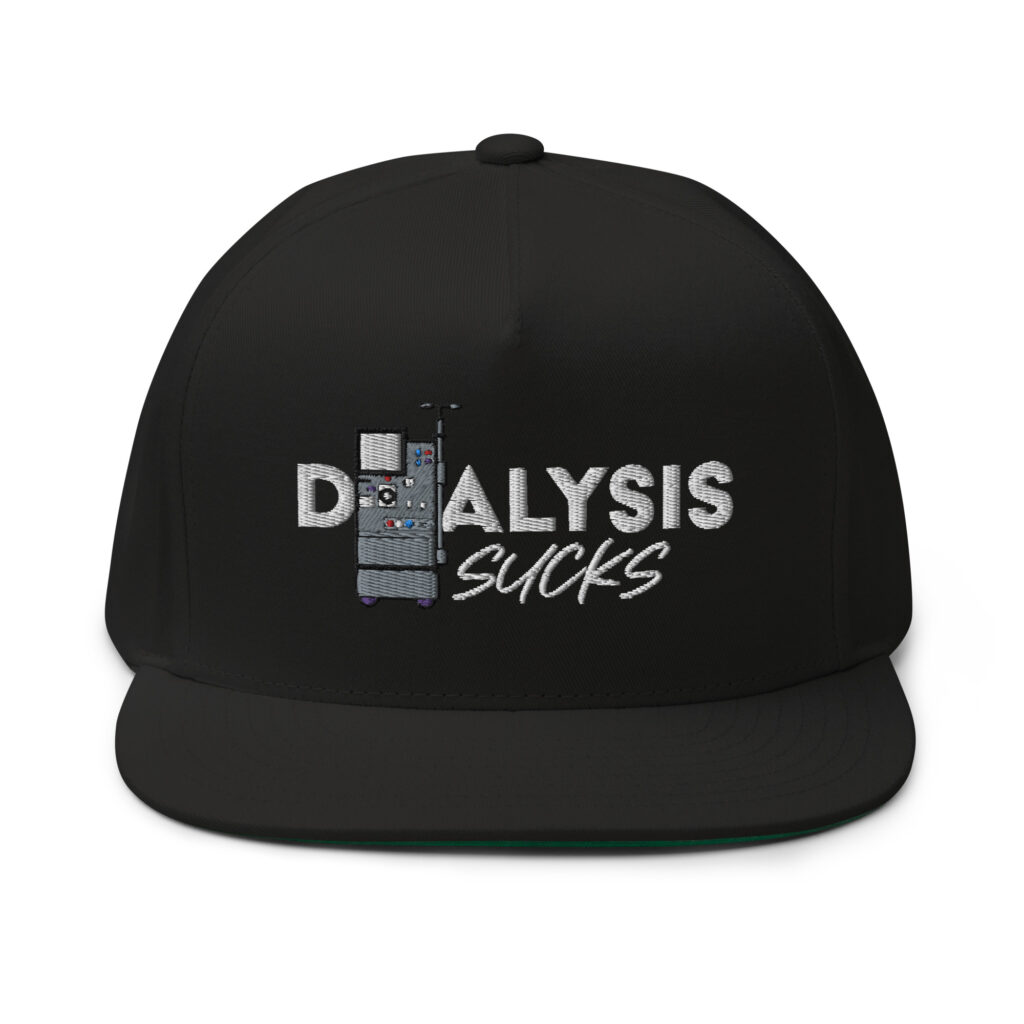 Flat Bill Dialysis Sucks Cap