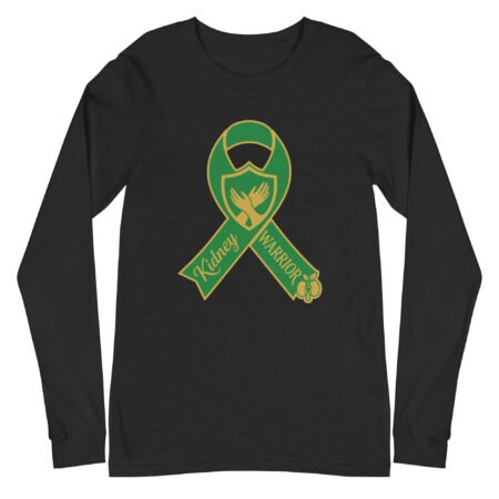 Kidney Warrior Ribbon Long Sleeve Tee