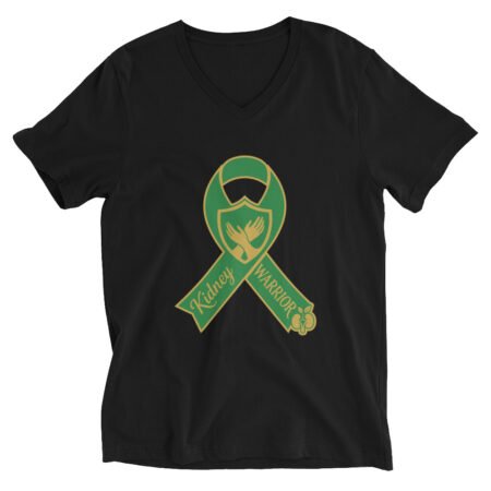 Kidney Warrior Ribbon V-Neck T-Shirt